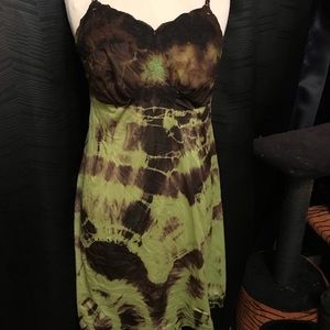 Vintage tie dyed slip